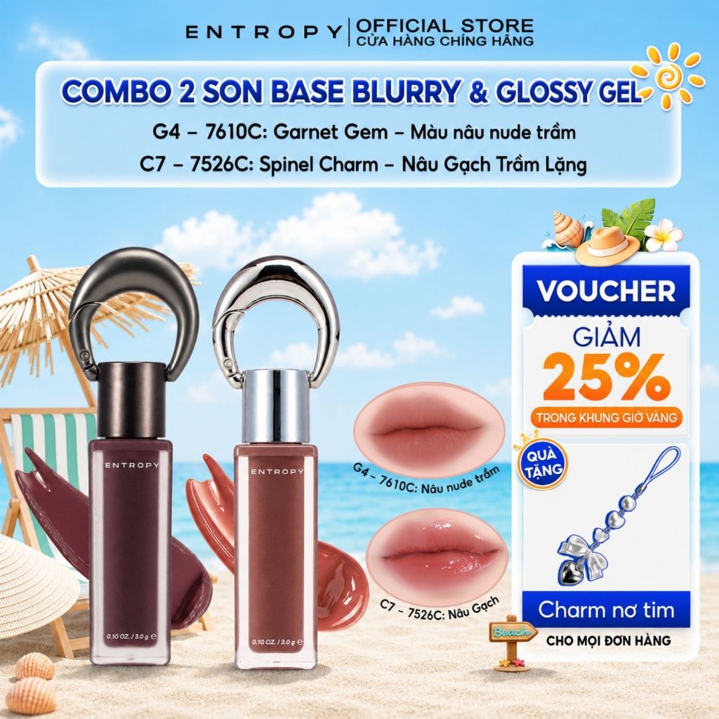COMBO 2 Neutral Cool 7610C- Garnet Gem & 7526C- Spinel Charm Entropy Son Charm Tint 3.0g