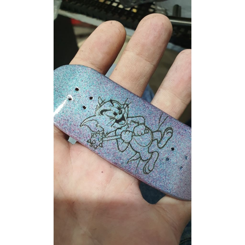 Saigon Skateboards "Bad Kitty" 34mm Fingerboard Deck