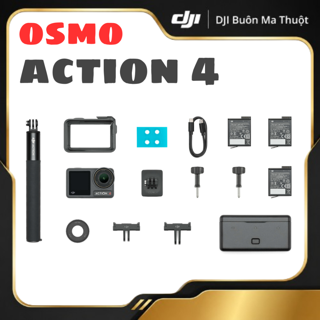 DJI Osmo Action 4 | Camera hành động nhỏ gọn | Chính Hãng