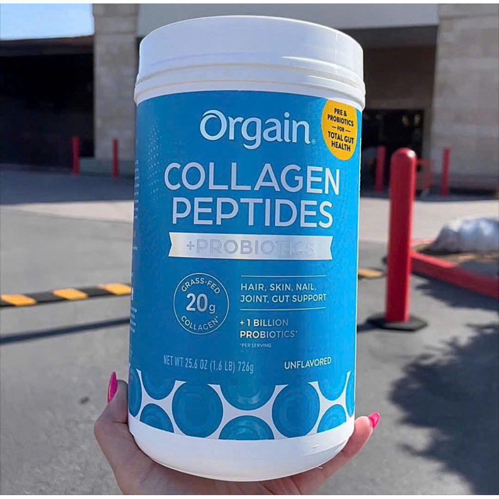 Bột collagen Orgain Collagen Peptides + Probiotics loại 726g Mỹ