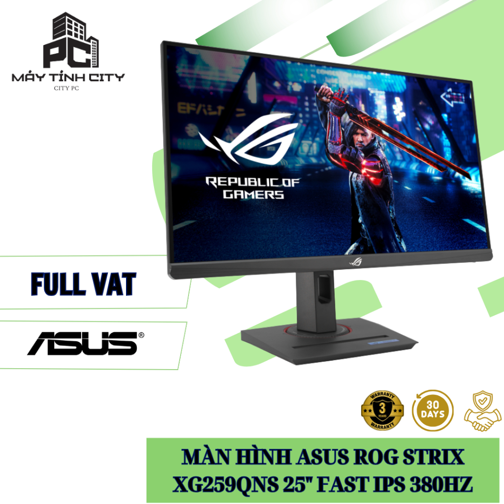 [Full Vat] Màn hình ASUS ROG Strix XG259QNS 25" Fast IPS 380Hz chuyên game - Bảo Hành 36 Tháng