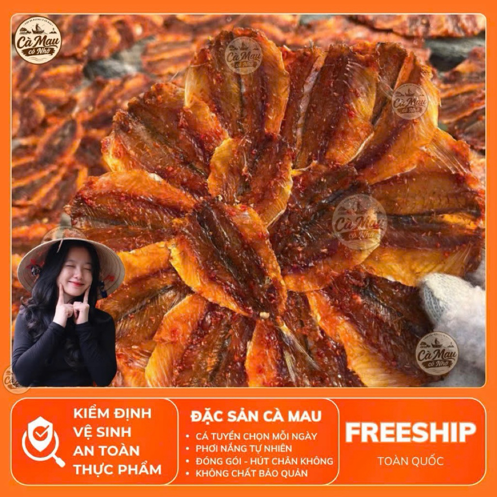 Khô Cá Chỉ Vàng Vị Mặn Ngọt (Cân nặng 300g - 500g - 1kg) - Cà Mau Có Nhớ