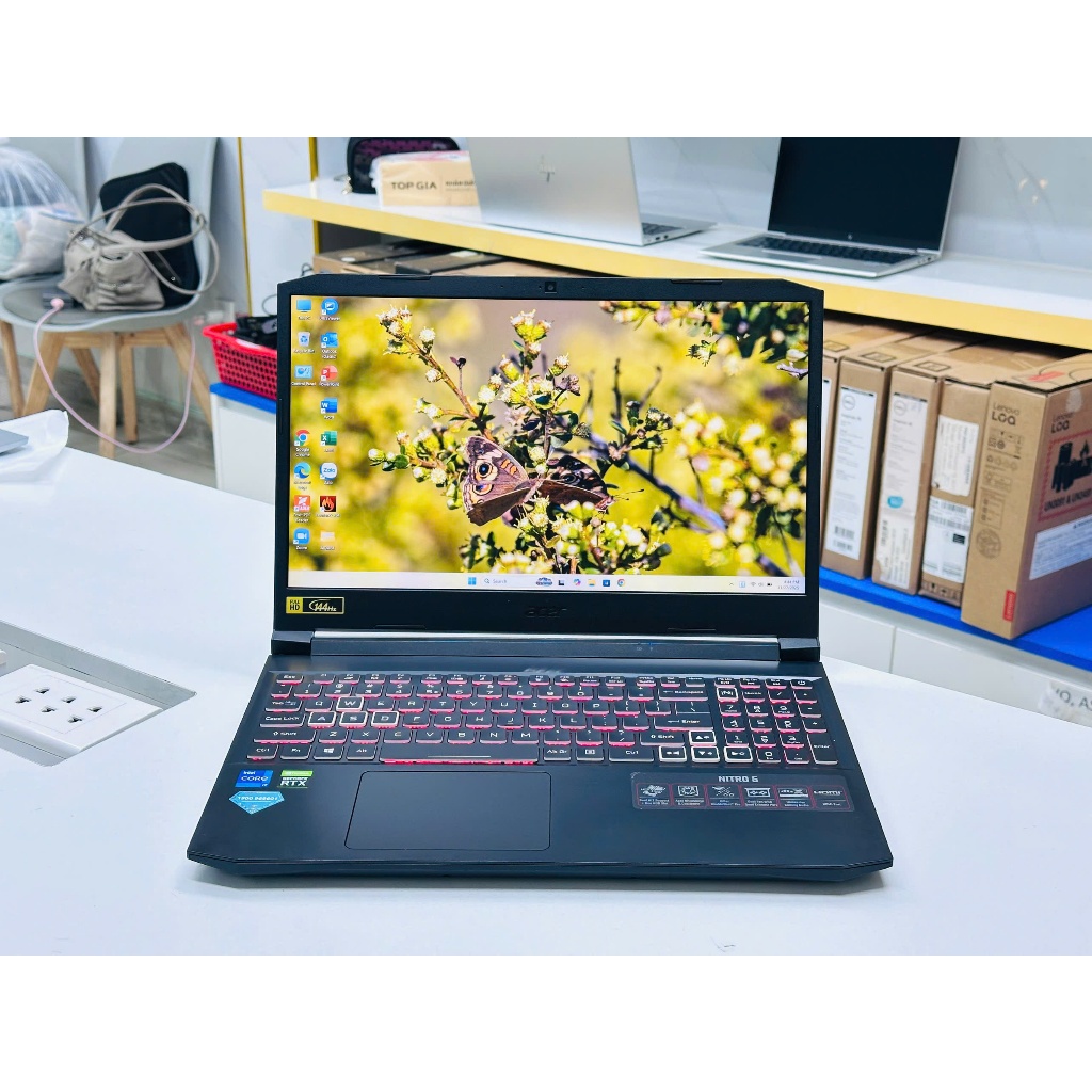 Acer Nitro 5 AN515 57 - Core i5 11400H/ Ram 16GB/ SSD 512GB/ GTX 1650 4GB/ FHD 144Hz
