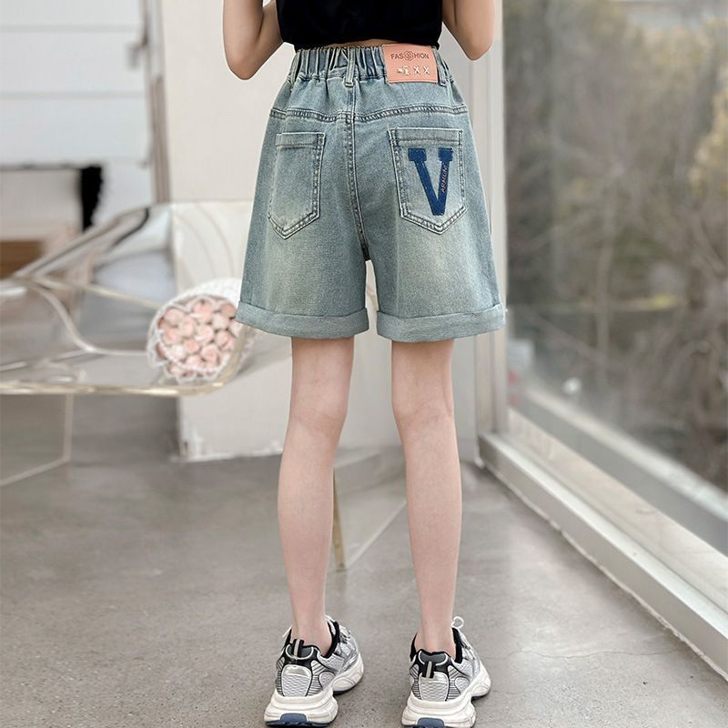 GN4 quần short jean bé gái size đại size130-170 25-45kg quần đùi quần bò bé gái lớn kiểu dáng hàn qu