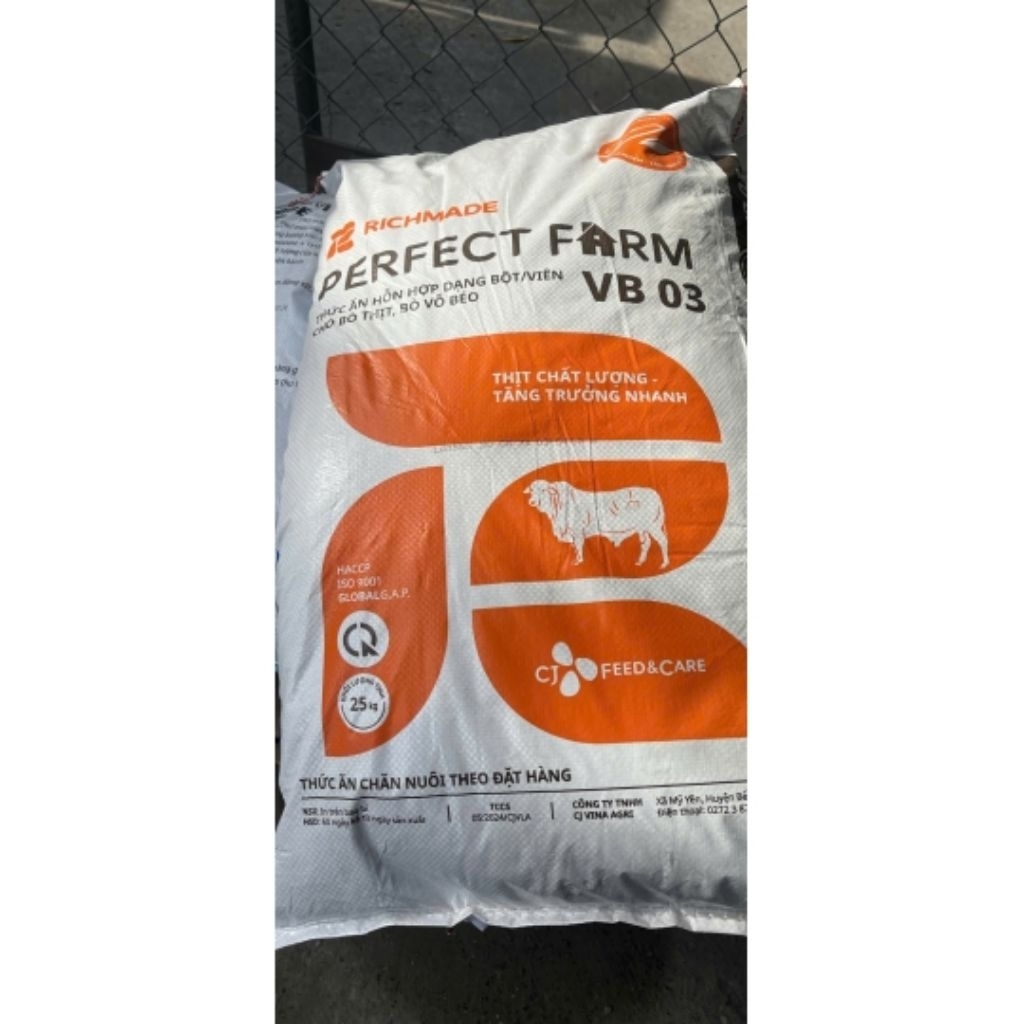 Cám VB03 DEHEUS Bò Vỗ Béo Bao 25kg 