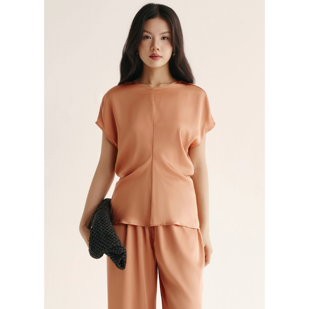Áo tay ngắn nữ thanh lịch Nora Top | Soeur Studio |