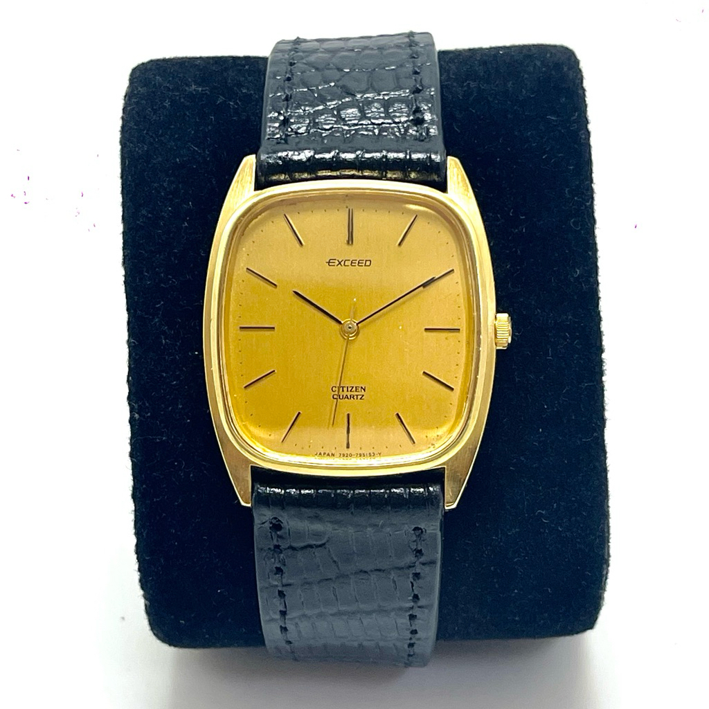 Siêu Phẩm Tank Nam CITIZEN EXCEED SGP30 Kính Saphire, Bọc Vàng 30 Mic - Nhật Bản [2HAND]