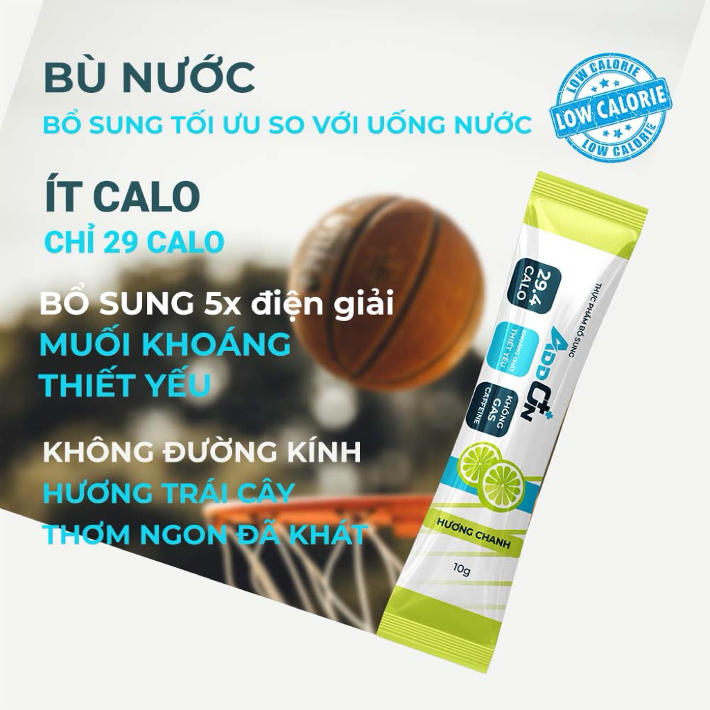Addon 29Calo Combo5 túi 15 gói tặng 1 túi 15 gói bột điện giải bù nước bù điện giải 12 vị vitamin bổ