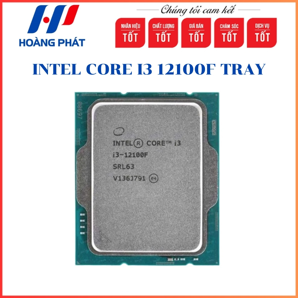 CPU INTEL CORE I3 12100F TRAY - Hàng Chính Hãng