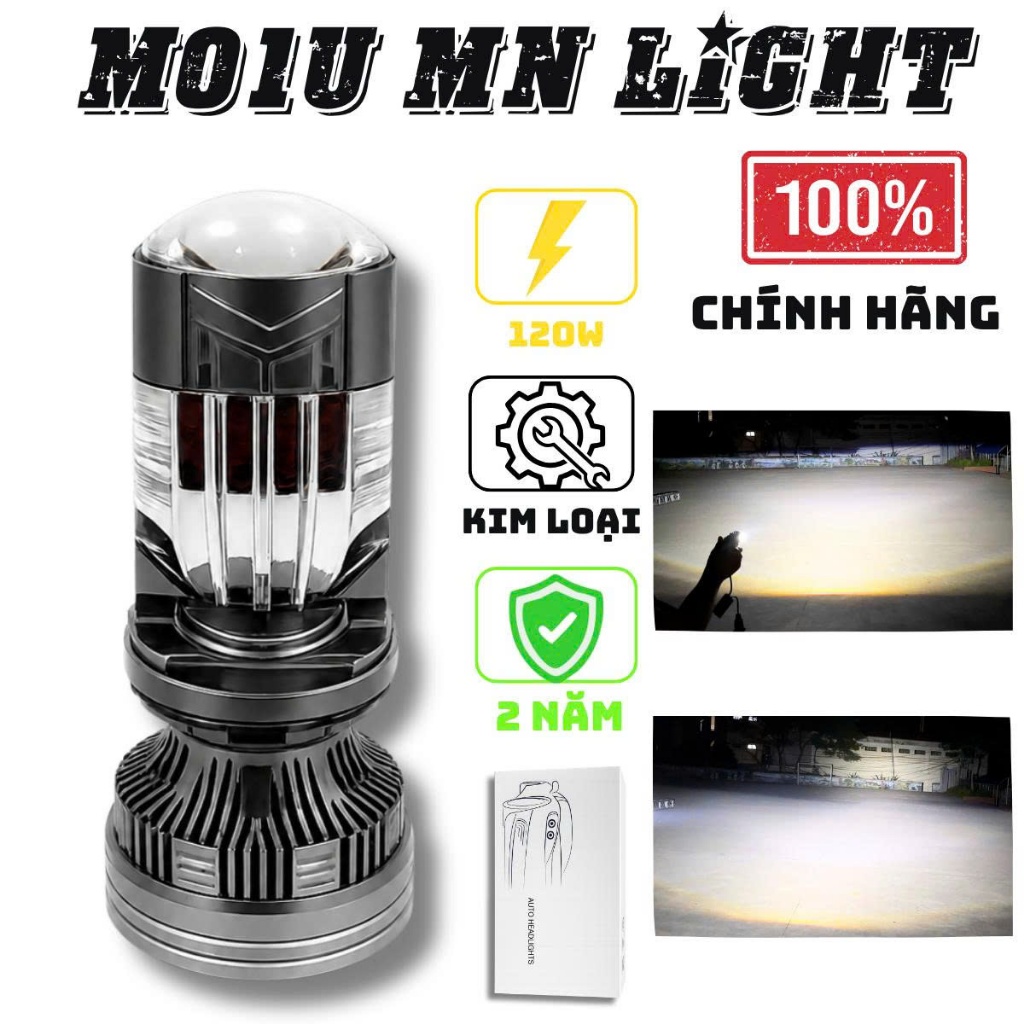 ĐÈN LED MINI 120W ( M01U ) H4- 12-24V  BH2 NĂM