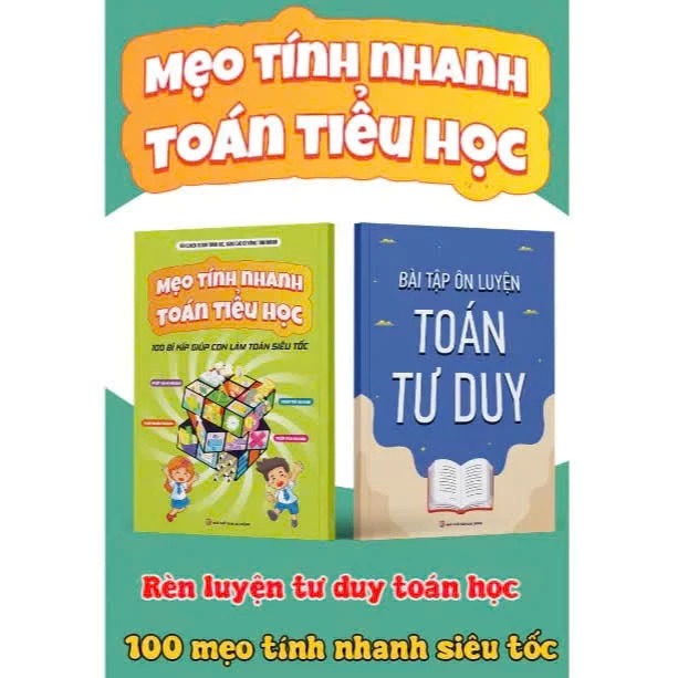 Sách - Combo 2 quyển: Mẹo tính nhanh toán tiểu học và Bài Tập Ôn Luyện