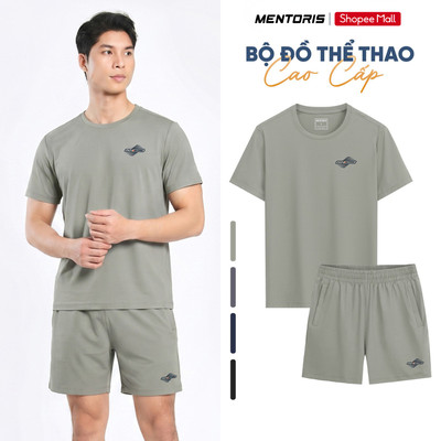 Bộ Thể Thao Nam MENTORIS Vải Ultra Cool Cao Cấp, Co Giãn Thoáng Khí, Form Regular Fit MABT26S012
