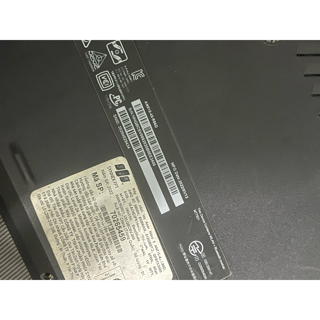 cặp loa laptop acer nitro 5 an515-45 an515-44 an515-55 an515-57