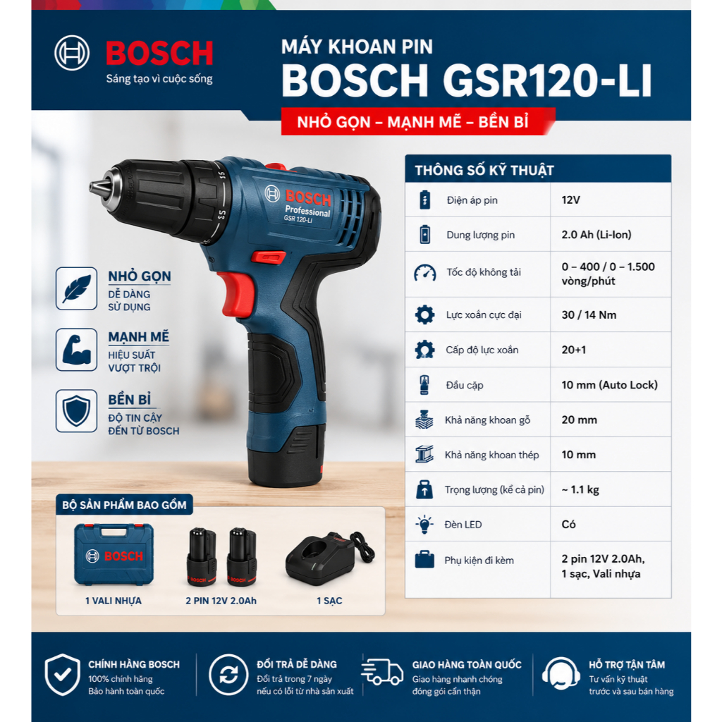 Bosch GSR 120-LI