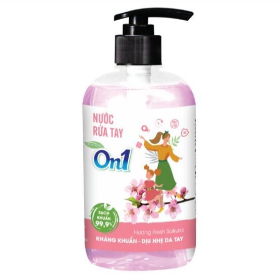 Nước Rửa Tay On1 Fresh Sakura Chai 500Ml