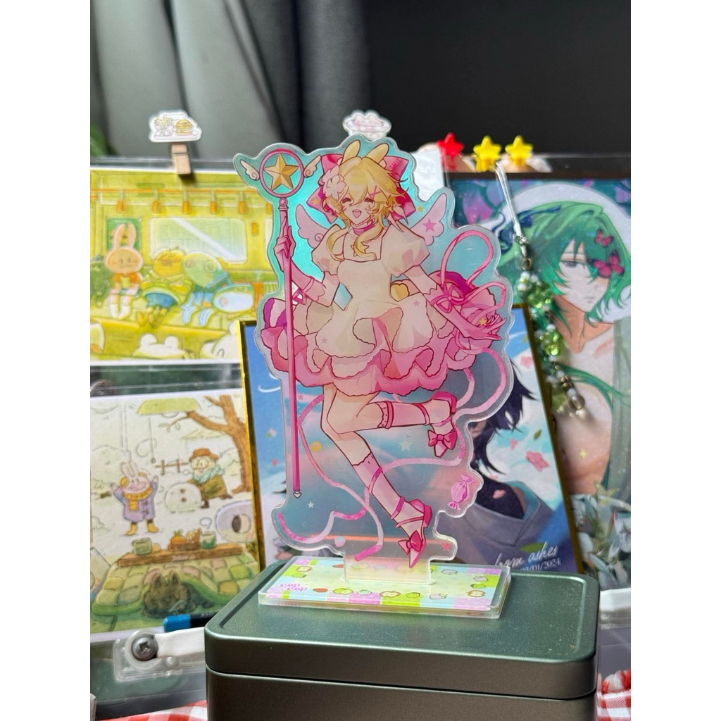 Standee 15cm Aether / Lumine Sakura  by Cạp Cạp