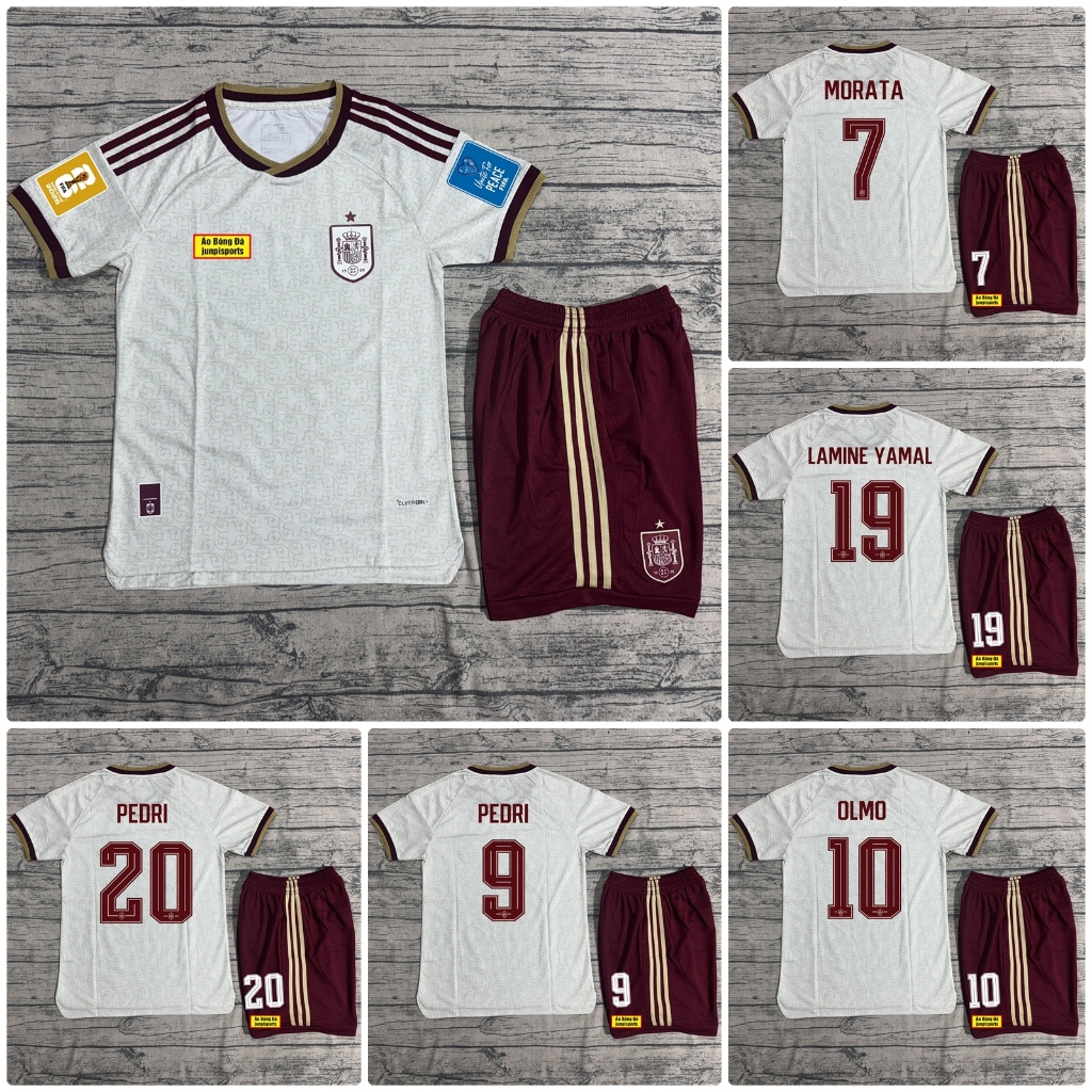 BỘ QUẦN ÁO BÓNG ĐÁ ĐỘI TUYỂN TÂY BAN NHA - MẪU AWAY 2026 - VẢI GAI THÁI CAO CẤP