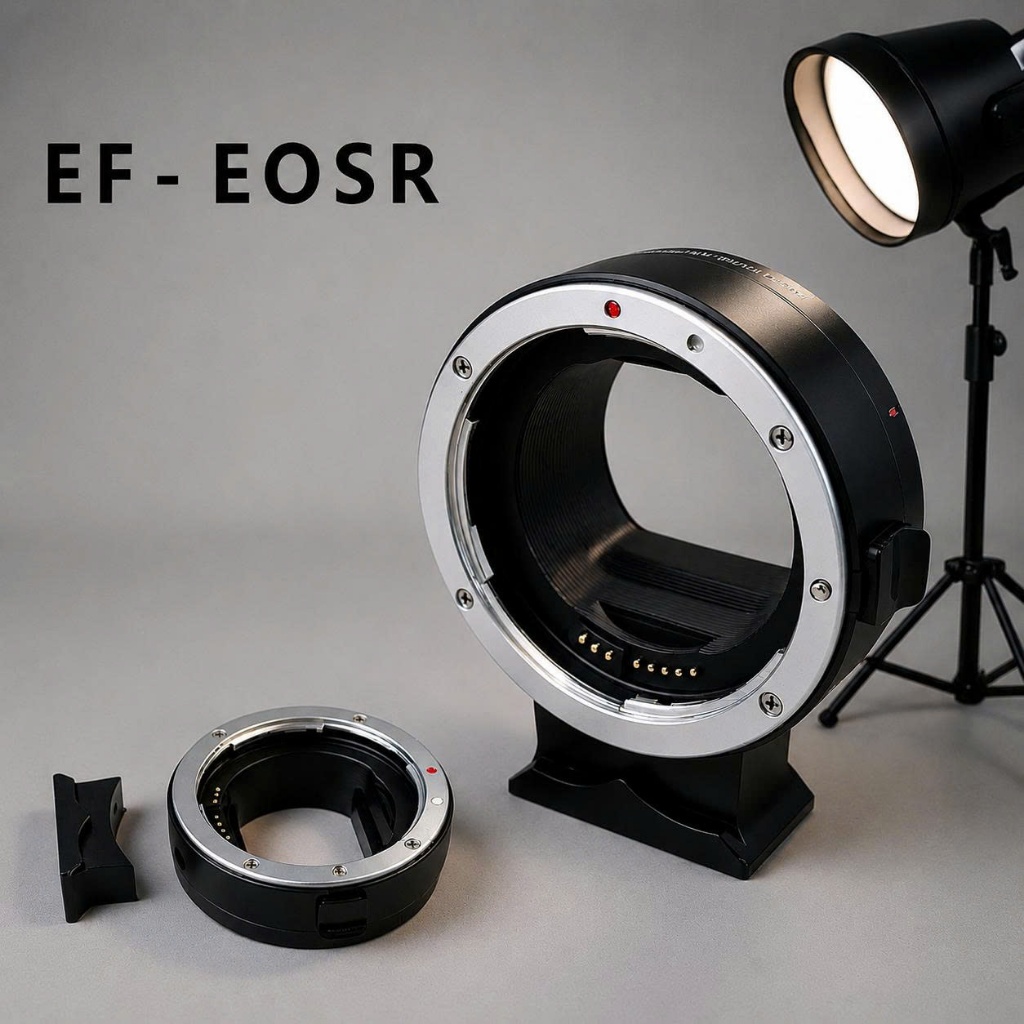 Ngàm chuyển canon EF to RF  (hỗ trợ AF) gồm 2 màu trắng và đen