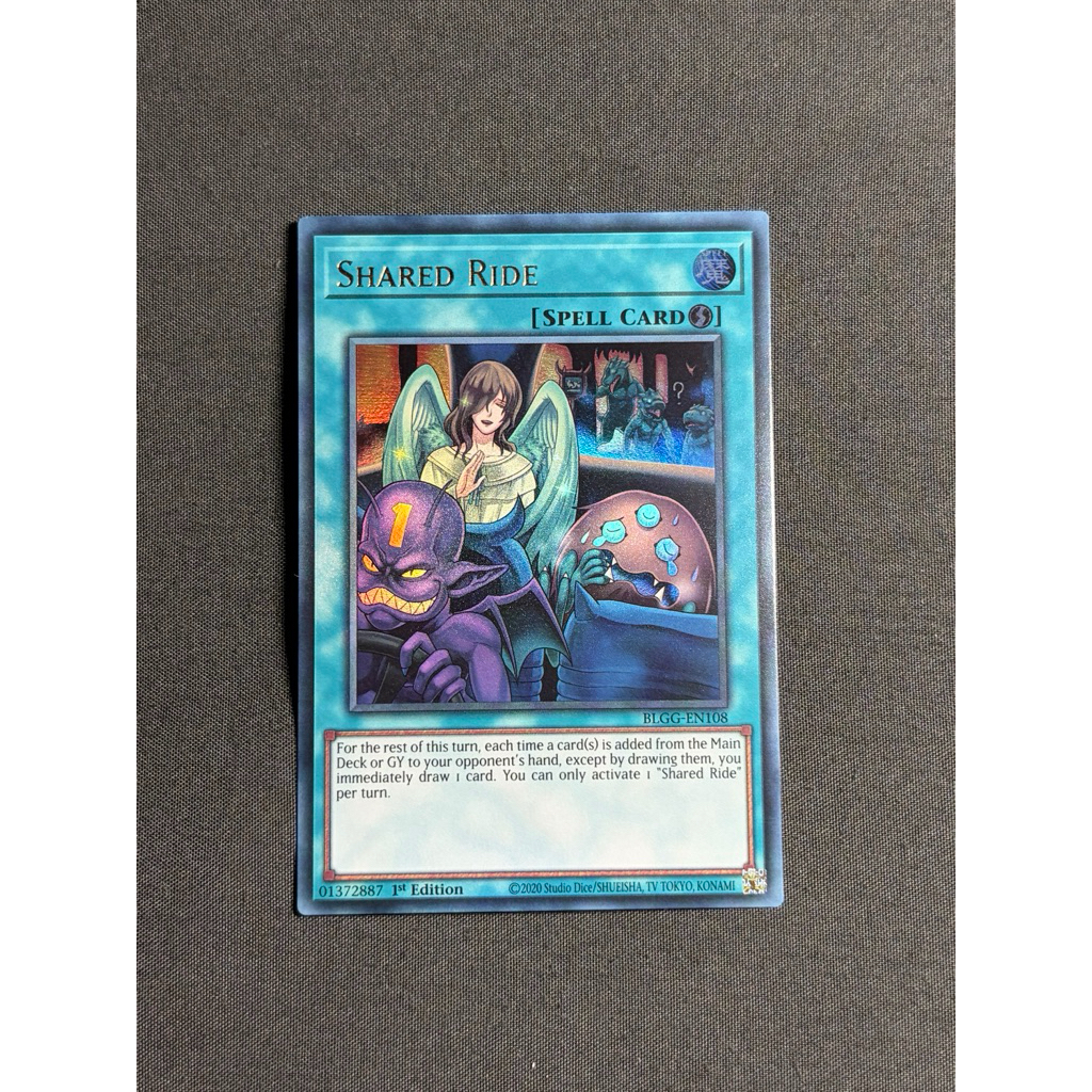 [Yugioh Sky Shop] 1 lá thẻ bài"Shared Ride" - BLGG-EN108 - Foil Ultra Rare - UK chính hãng