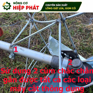 Lồng gặt lúa và lưỡi cắt lúa 35cm( gắn được tất cả các loại máy cắt cỏ)