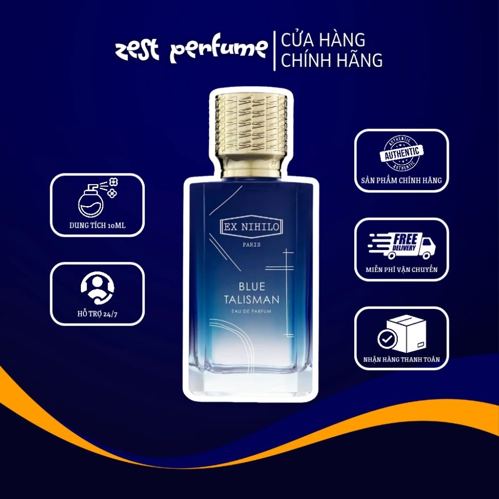 [Mẫu thử][10ml] Nước hoa Unisex Ex Nihilo Blue Talisman