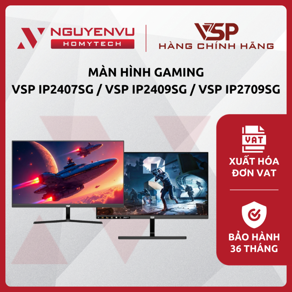 [Full VAT] Màn hình Gaming VSP IP2407SG / VSP IP2409SG / VSP IP2709SG (FHD/IPS/1ms) - CHÍNH HÃNG