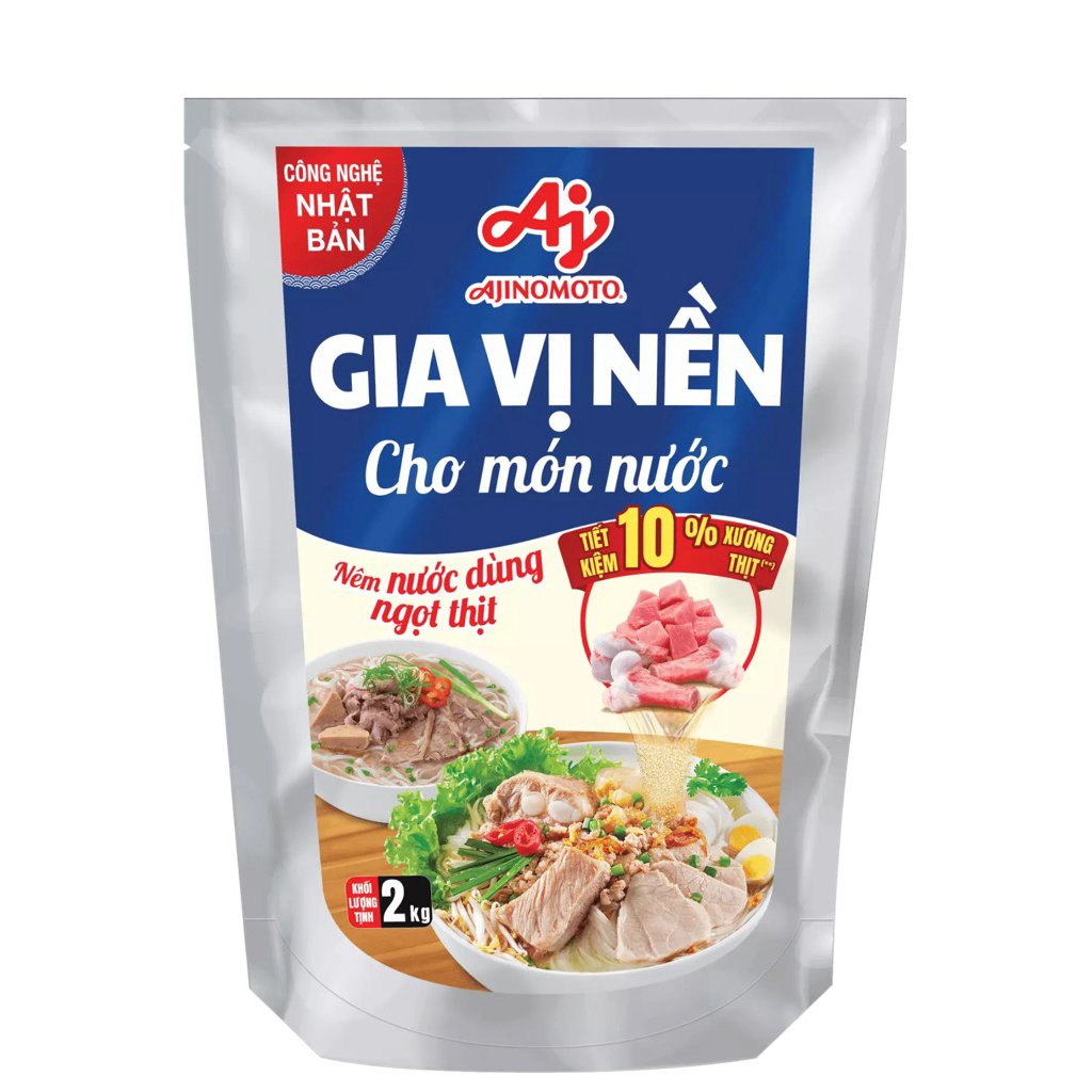Gia Vị Nền Cho Món Nước Aji Ajinomoto 2kg
