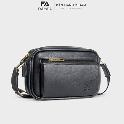 Túi da đeo chéo nam nữ tiện lợi thời trang Fadoda FDC17