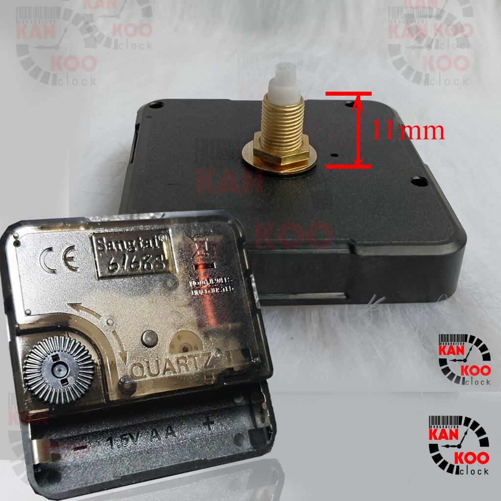 Máy Đồng Hồ Treo Tường 6168S-C18 Kim Trôi Siêu Êm |  Không Tiếng động| Cốt Dài 18mm (trục đồng 11mm)