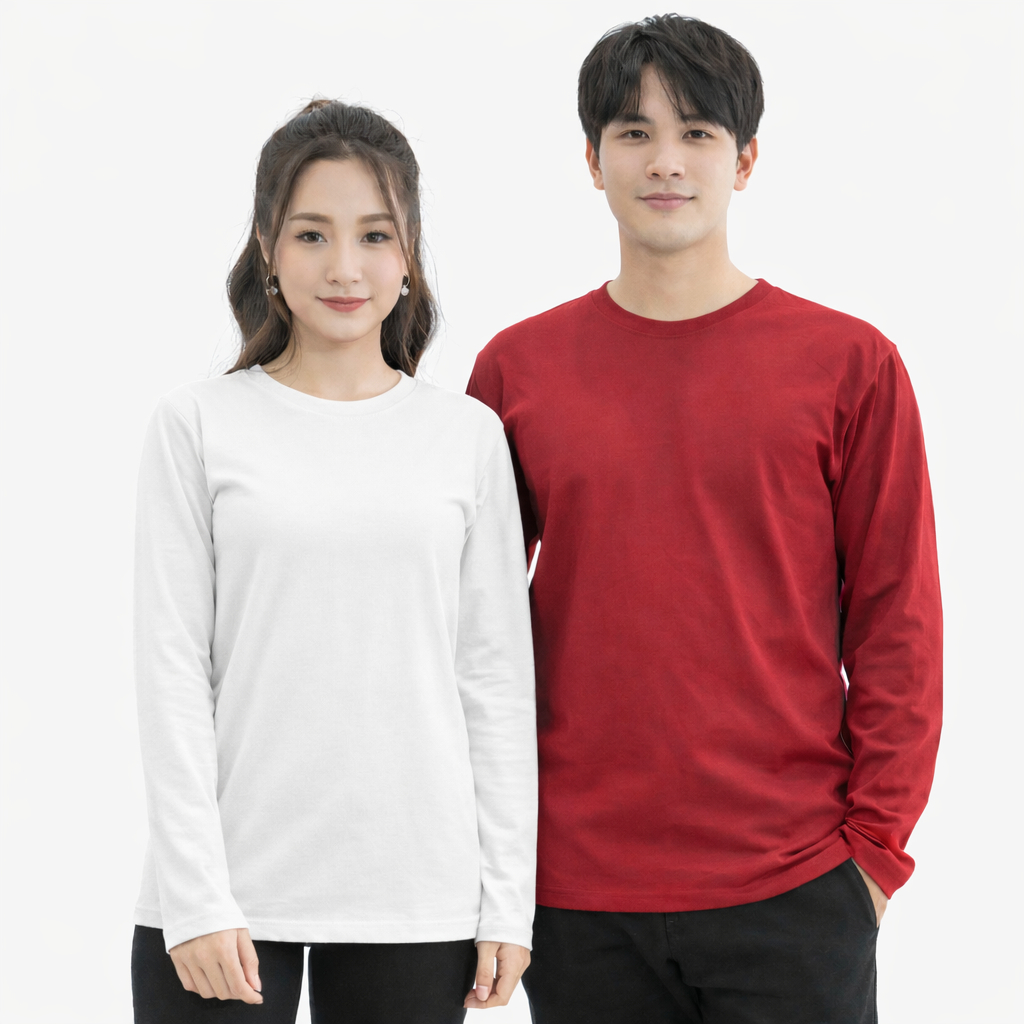 Áo Thun Nam Nữ Dài Tay 4 Mùa Thời Trang 24h Nhiều Màu Phom Rộng Mặc Che Nắng…