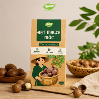 Hạt Macca mộc sấy nứt Anbio - Cho bé 12m+