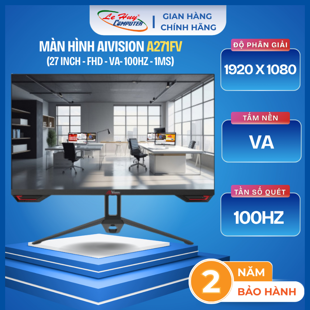Màn hình văn phòng AiVision A243FV/ A271FV - Hàng Chính Hãng