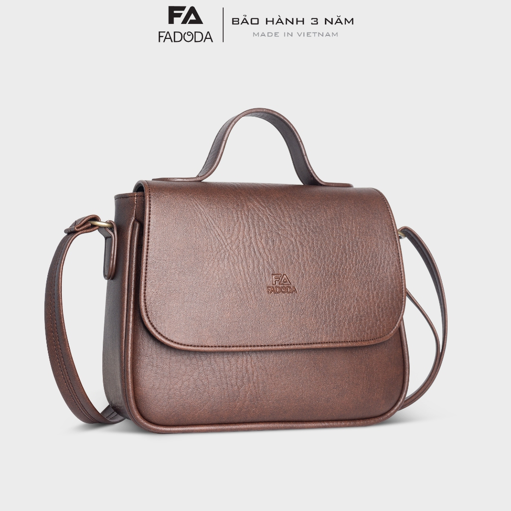 Túi da tổng hợp cao cấp đeo chéo nữ cỡ lớn Fadoda FN26
