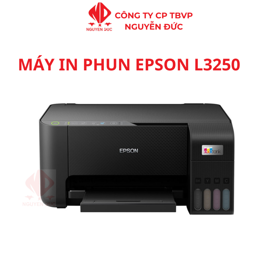 Máy In Phun Màu Đa Năng Epson EcoTank L3250 (Bao Gồm Bộ Mực Chính Hãng Đi Kèm)