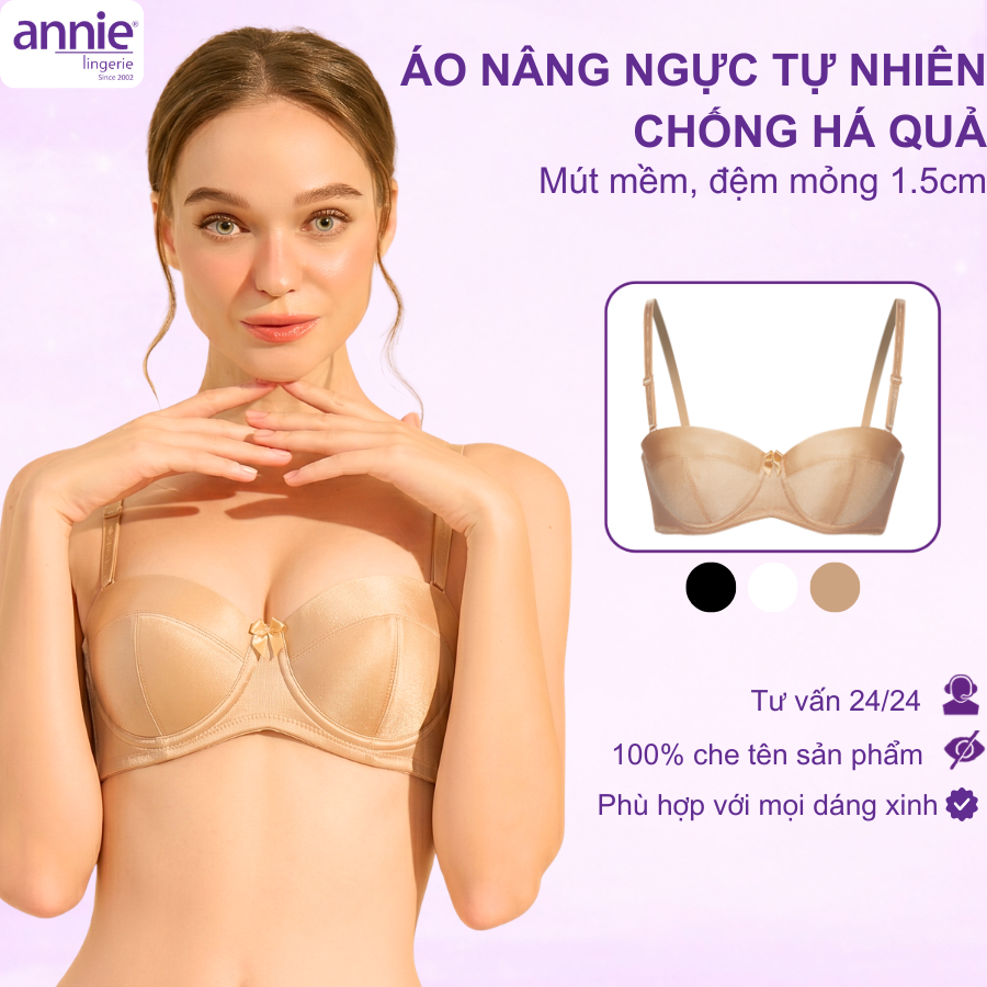 [Tăng 1 size] Áo Lót Nữ annie lingerie BRA8149 Có Gọng Nâng Đẩy Đệm Mỏng, Bra Áo Ngực Tạo Khe Quyến Rũ Chống Há Quả