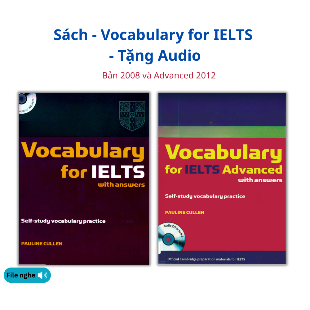 Sách - Vocabulary for IELTS 2008/2012 advanced - Bản in laser Tặng Audio