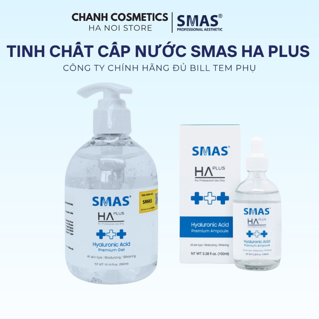 Tinh chất cấp nước Gel SMAS HA Plus Hyaluronic Acid Premium Gel Mẫu Thử 50ml Duduhouse CHANH COSMETI