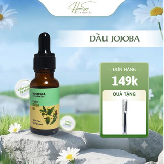 Dầu Jojoba nguyên chất hữu cơ HomeSpa - Dưỡng ẩm da, chăm sóc da mặt, dưỡng tóc