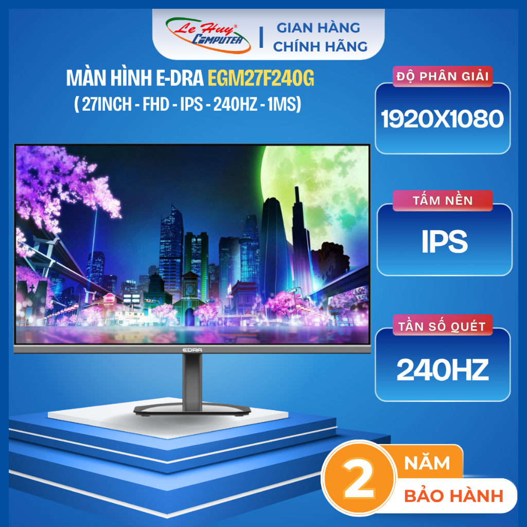 Màn Hình EDRA EGM27F240G 27″ Fast IPS FHD 240Hz 1ms