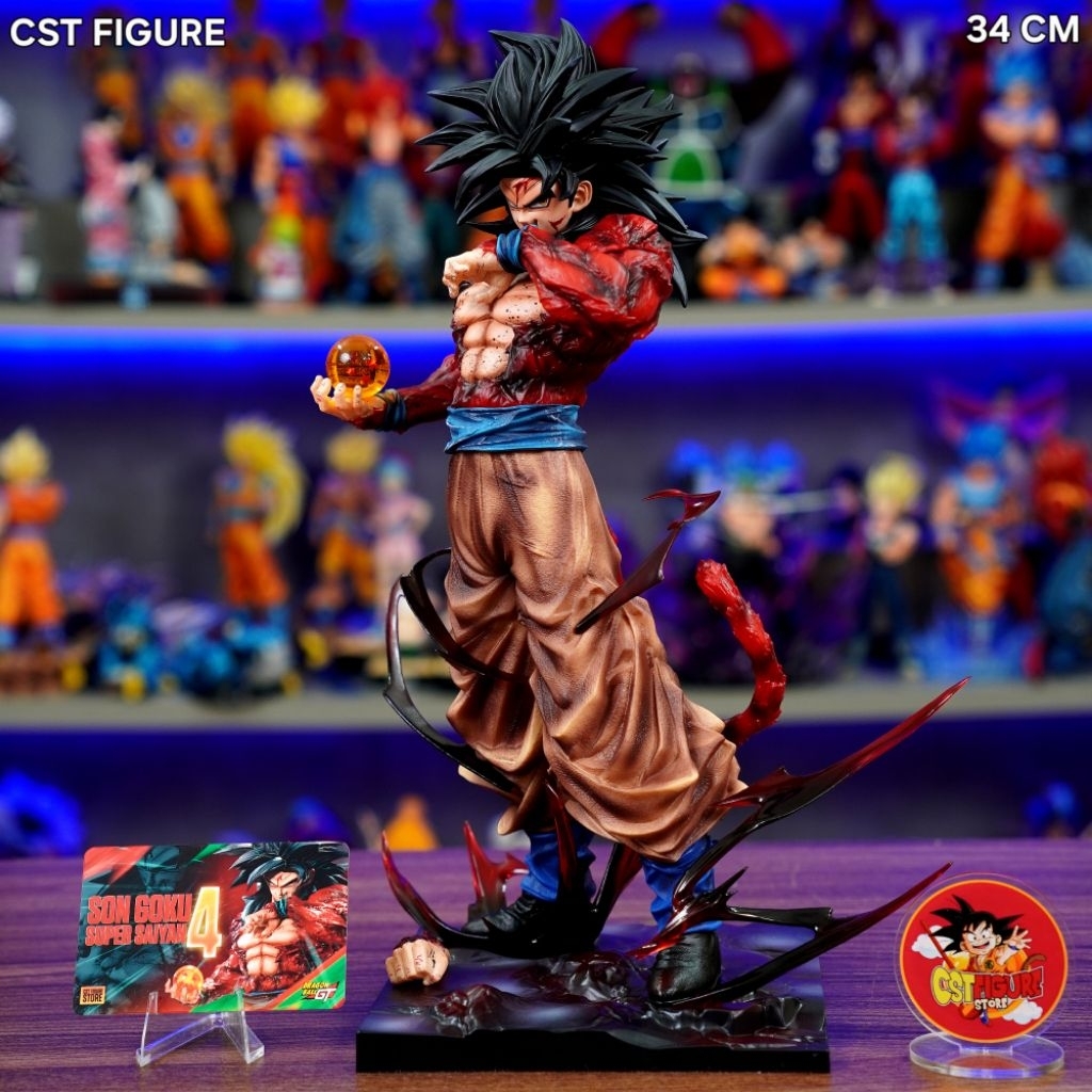 Mô hình Goku ssj4 LK Studio và Goku Ssj5 cao 34cm