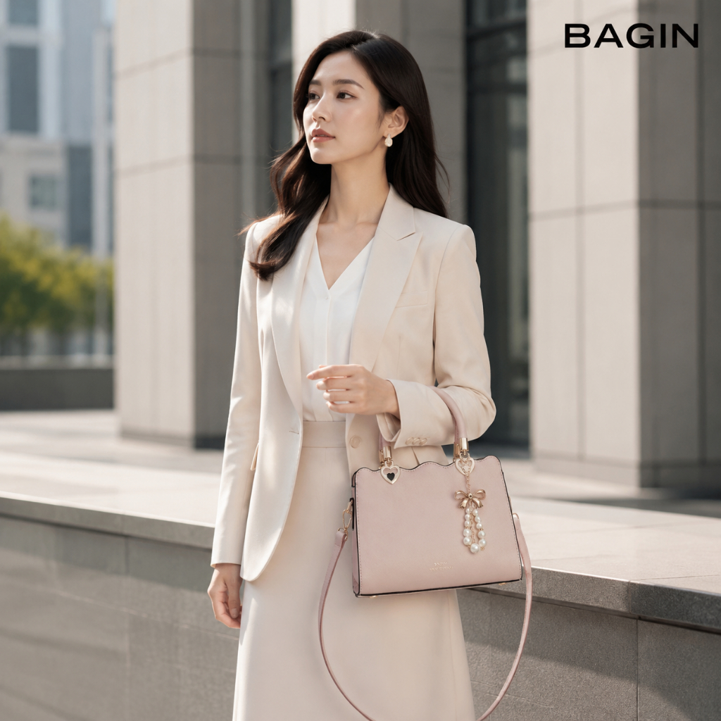 BAGIN Túi Xách Nữ Thương Hiệu, Túi Công Sở Nhẹ Sang Phong Cách Hành Trình Tối Giản