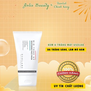 Kem FACE ủ Trắng Mặt USOLAB BIO TONE UP WHITENING MASK Giúp Da Trắng Sáng Bật Tone, Làm Mờ Nám