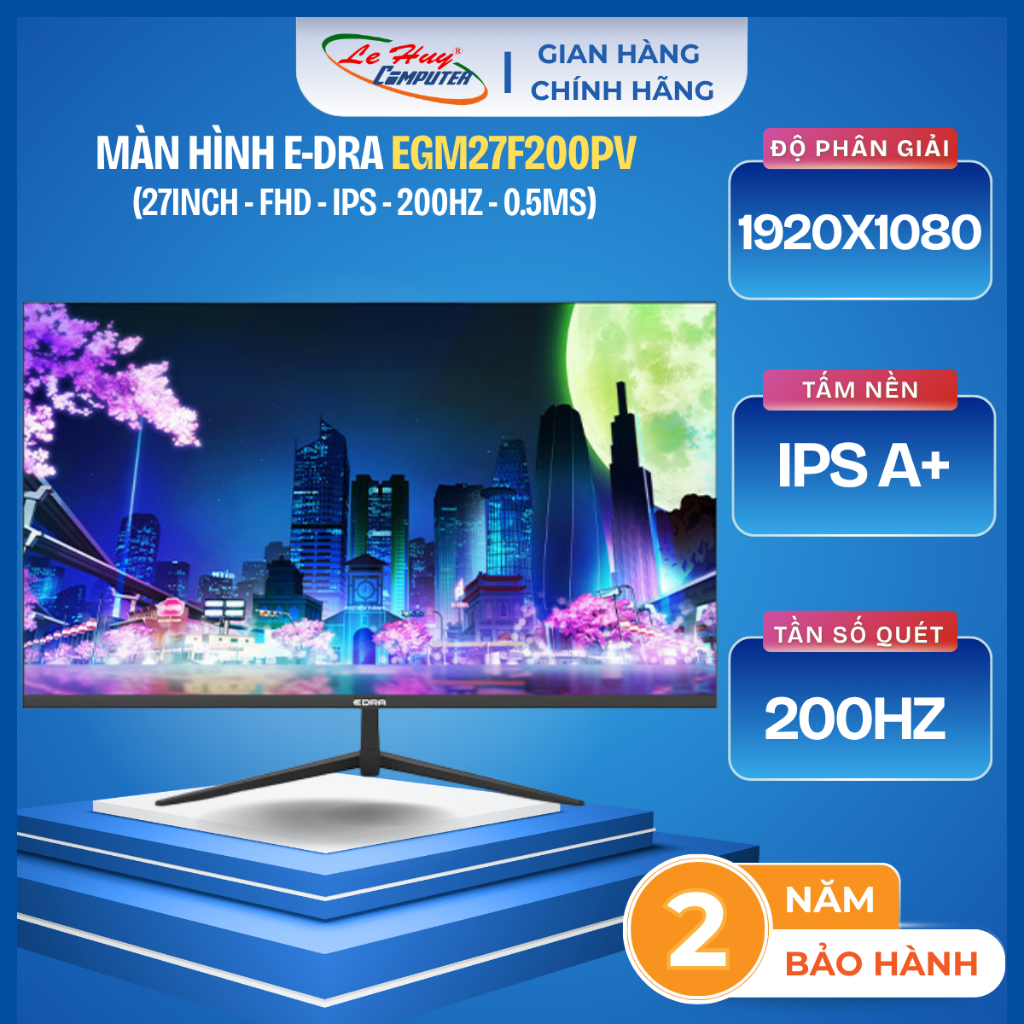 Màn hình Gaming EDRA EGM27F200PV 27 inch FullHD 200Hz - Hàng Chính Hãng
