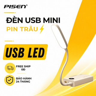 Đèn LED USB PISEN Mini Nhỏ Gọn Cắm Là Sáng Đèn Ngủ Tiện Lợi Dùng Cho Laptop Sạc Dự Phòng Mang Theo Dễ Dàng KC-TD02