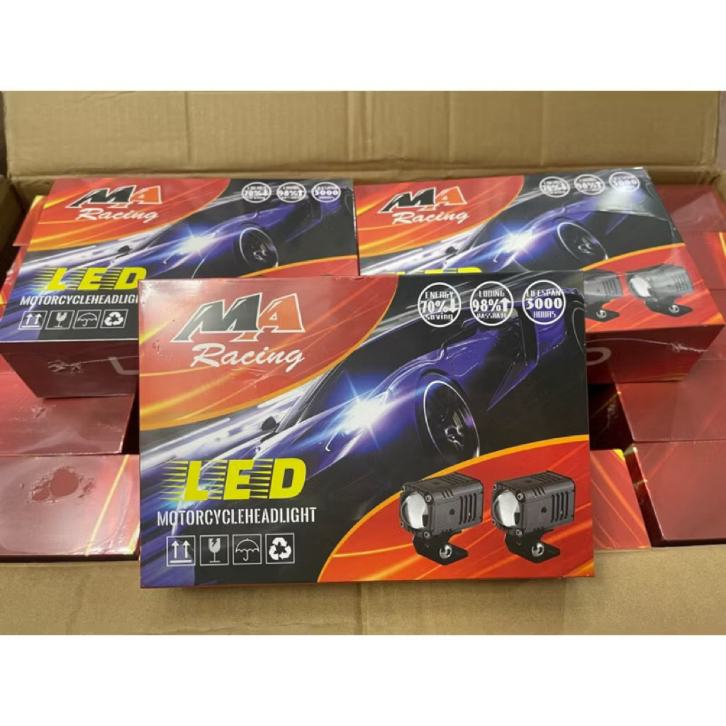 Bi cầu MA Racing Bi cầu Mini 2 màu M ONE + chính hãng MA RACING, 1 bóng 35W