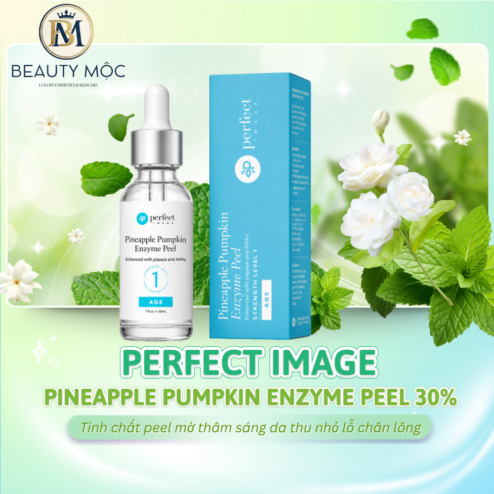 Perfect Image Pineapple Pumpkin Enzyme Peel 30ml Peel Da AHA 30% Sáng Da Mờ Thâm