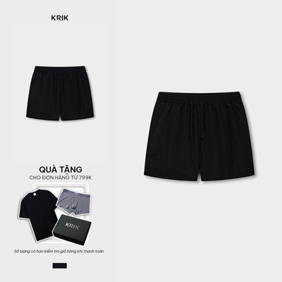 Quần Short Nam KRIK Form Ngắn Chất Vải Siêu Nhẹ Thiết Kế Ống Rộng Hiện Đại QS8162