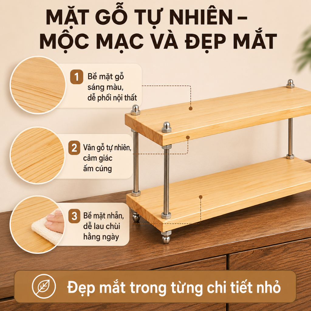 iPearl Giá đựng đồ để bàn 2-3 tầng Giá sách để bàn có thể đặt cốc trong chậu Ổn định không biến dạng Nhà bếp Kệ | BigBuy360 - bigbuy360.vn