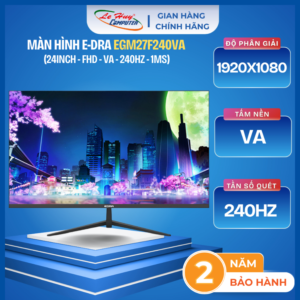 Màn hình Gaming EDRA EGM27F240VA 27 inch FullHD 240Hz - Hàng Chính Hãng