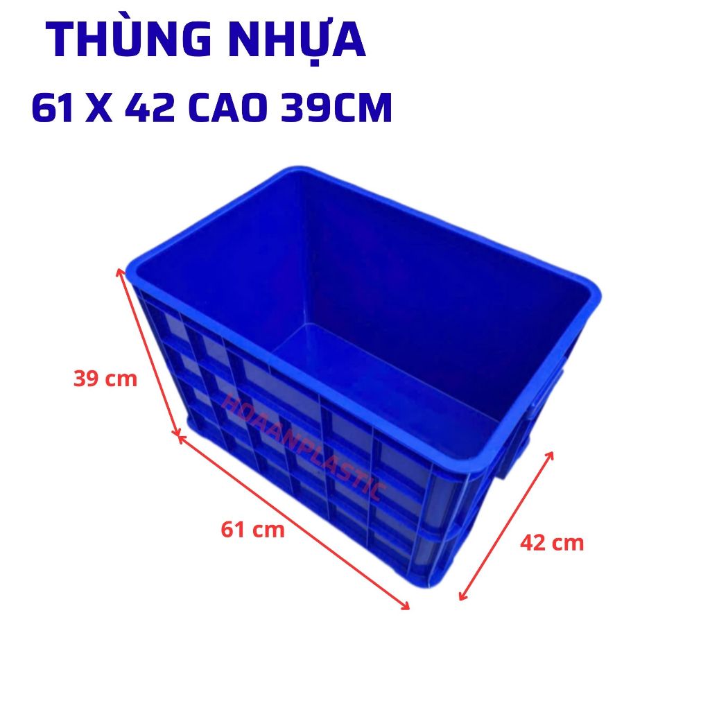 Thùng Nhựa Đặc, Bít Đặc (644) | Thùng Nhựa Đựng Hải Sản, Bát Đĩa, Đồ Công Nghiệp, Làm Loc Hồ Cá Coi.